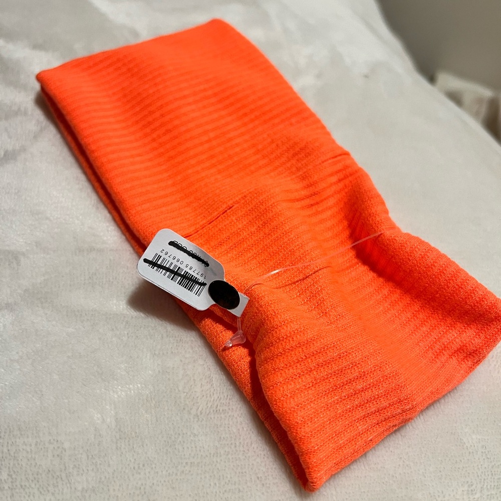 FREE PEOPLE Super Wide Soft Headband-Orange - Picture 5 of 5